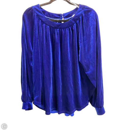 Top Long Sleeve By Umgee In Blue, Size: M