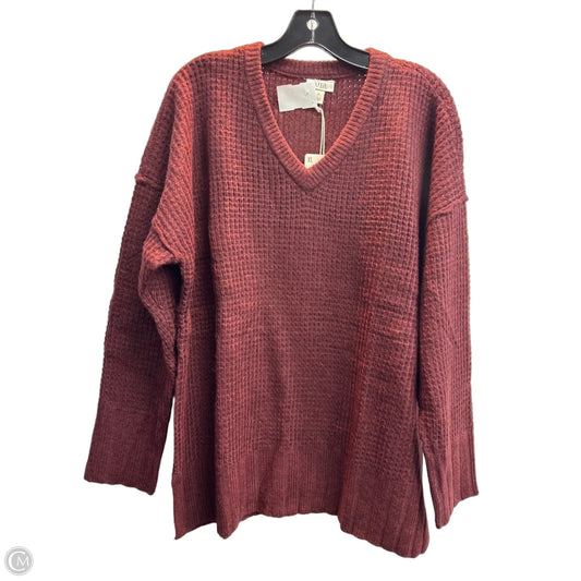 Sweater By Ana In Maroon, Size: Xl