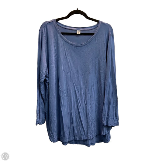 Top Long Sleeve Basic By Old Navy In Blue, Size: Xxl