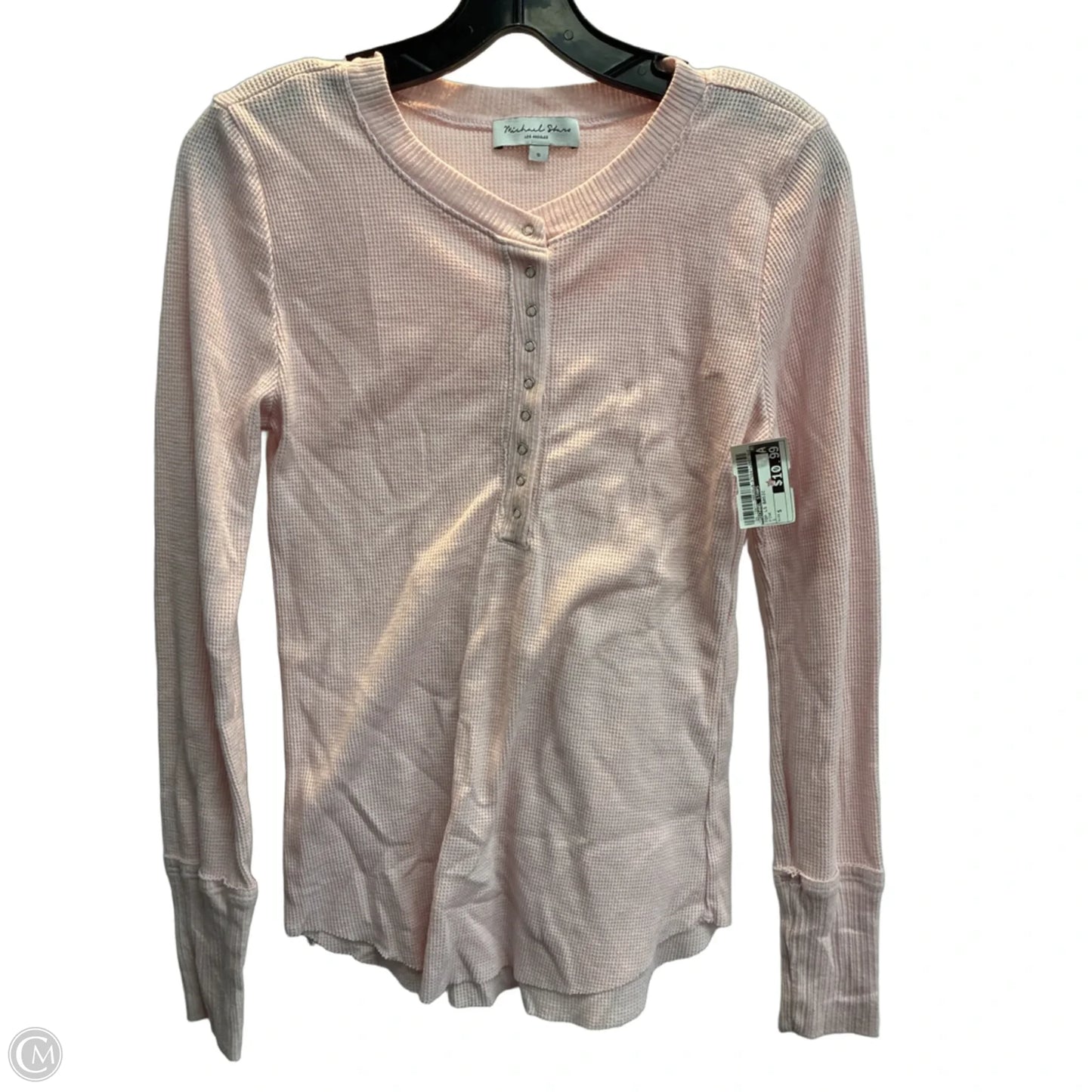 Top Long Sleeve Basic By Michael Stars In Pink, Size: S