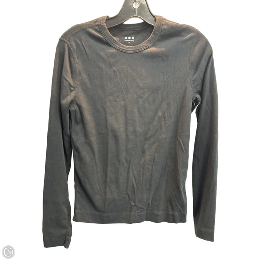 Top Long Sleeve Basic By Three Dots In Black, Size: M