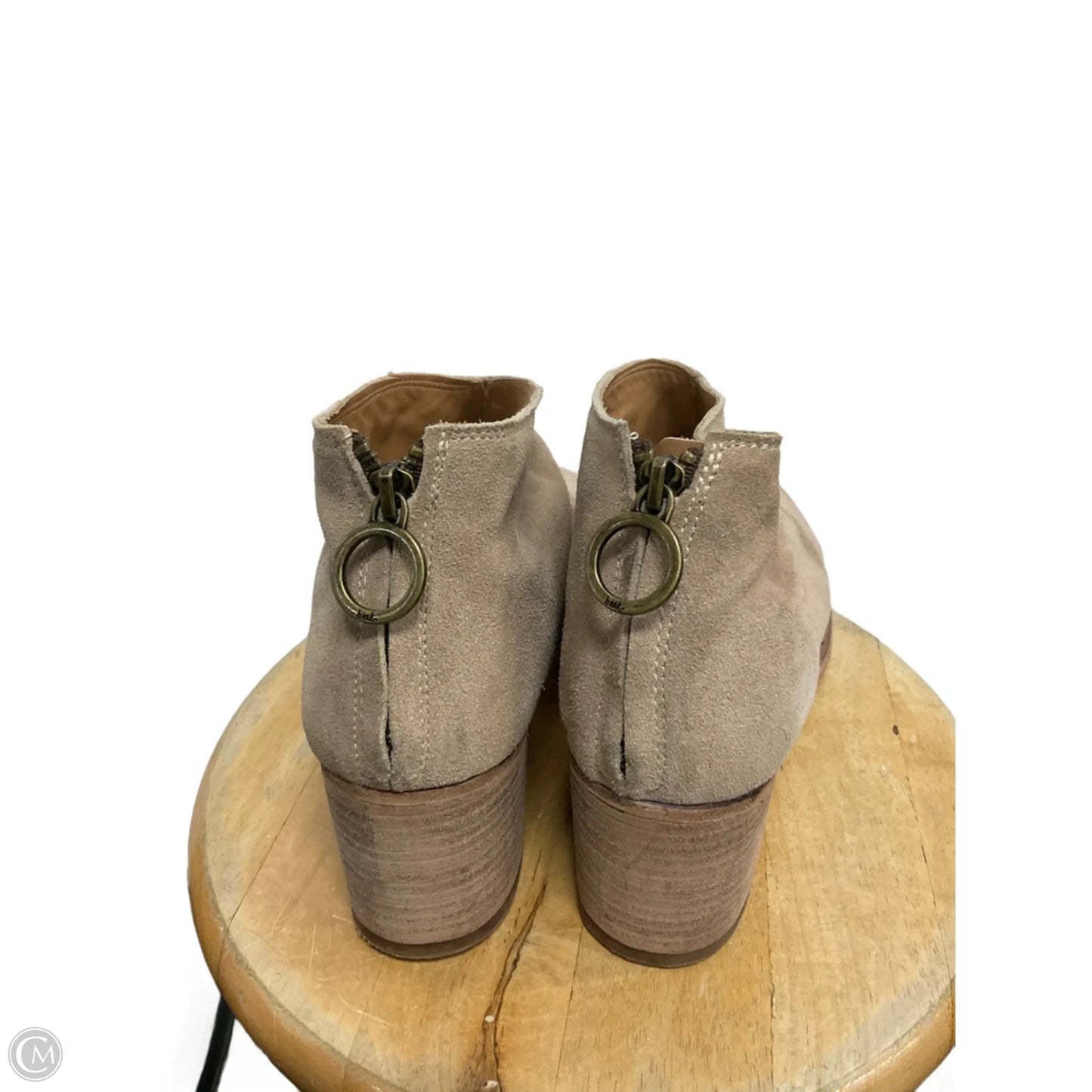 Boots Ankle Heels By Cmc In Tan, Size: 10