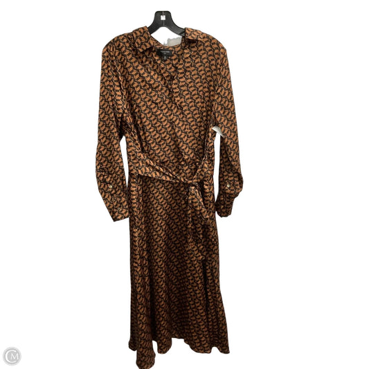 Dress Work By Tahari In Black & Gold, Size: L