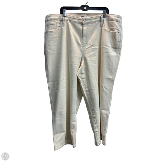 Jeans Wide Leg By Ava & Viv In Cream Denim, Size: 26