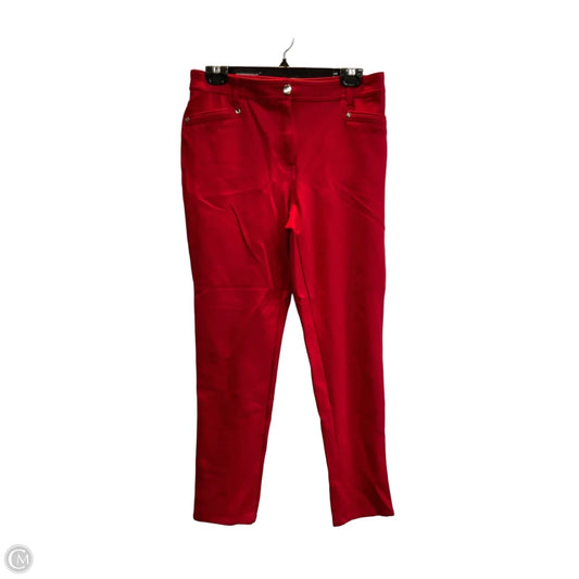 Pants Leggings By Chicos In Red, Size: 6