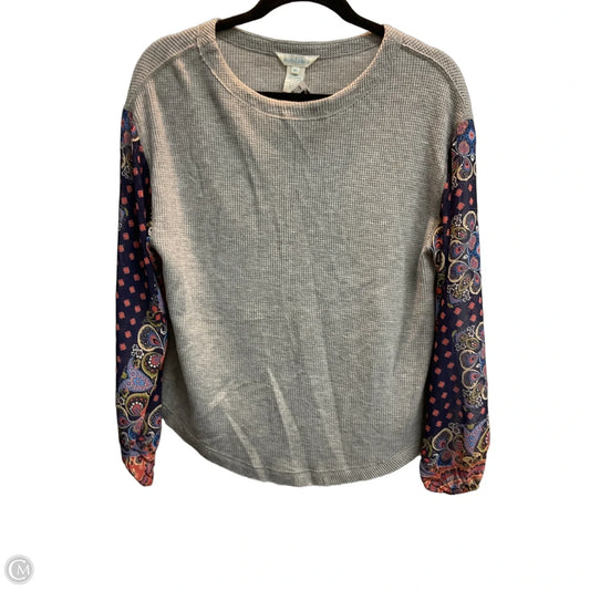 Top Long Sleeve By Sundance In Grey, Size: Xs