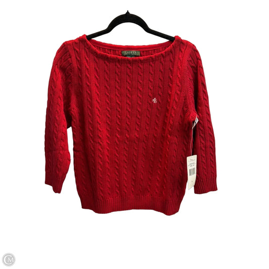 Sweater By Ralph Lauren In Red, Size: L