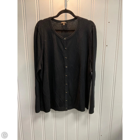 Cardigan By Talbots In Black, Size: 3x