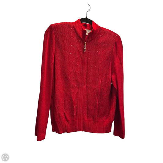 Cardigan Luxury Designer By St John Collection In Red, Size: S