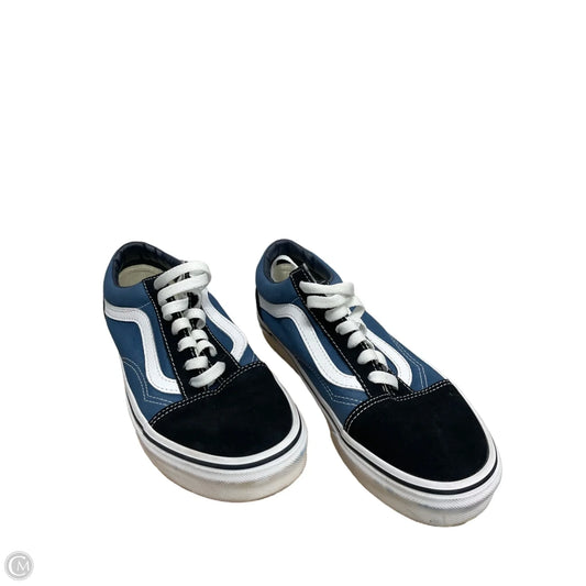 Shoes Sneakers By Vans In Blue, Size: 6.5