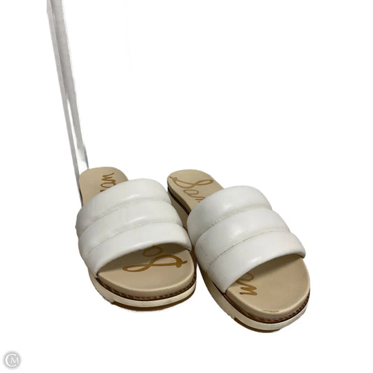 Sandals Heels Platform By Sam Edelman In White, Size: 8.5