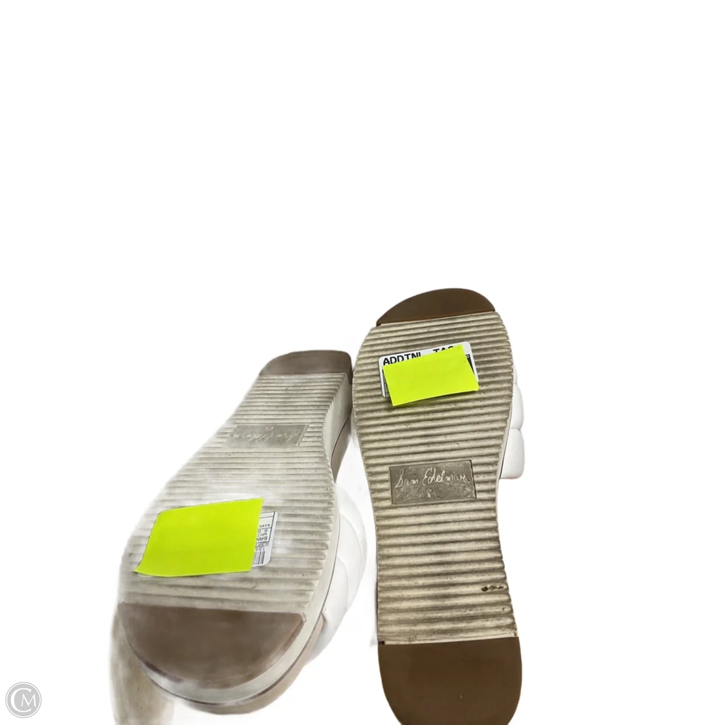 Sandals Heels Platform By Sam Edelman In White, Size: 8.5