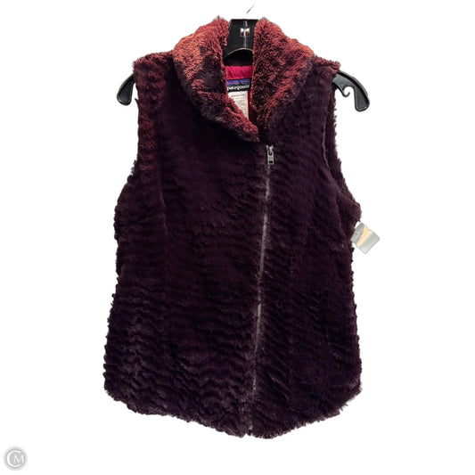 Vest Faux Fur & Sherpa By Patagonia In Purple, Size: M