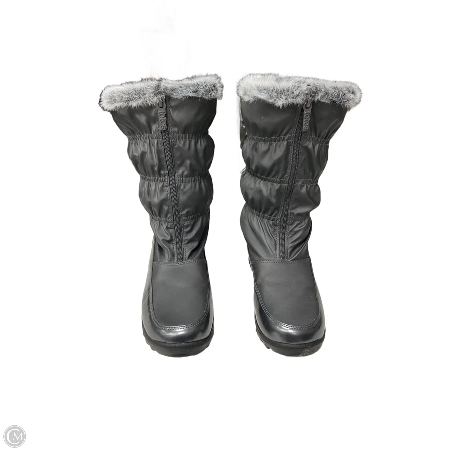 Boots Snow By Totes In Silver, Size: 9
