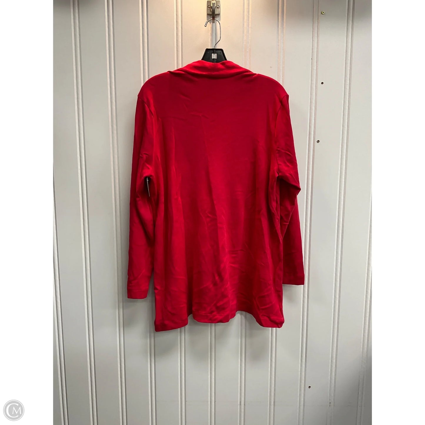 Top Long Sleeve By Chicos In Red, Size: L