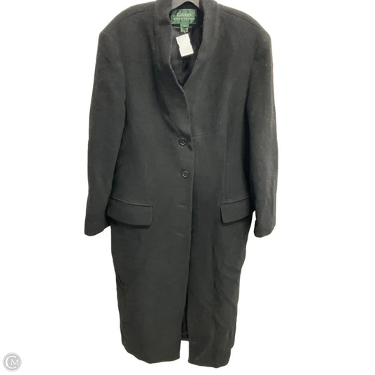 Coat Peacoat By Ralph Lauren In Black, Size: L