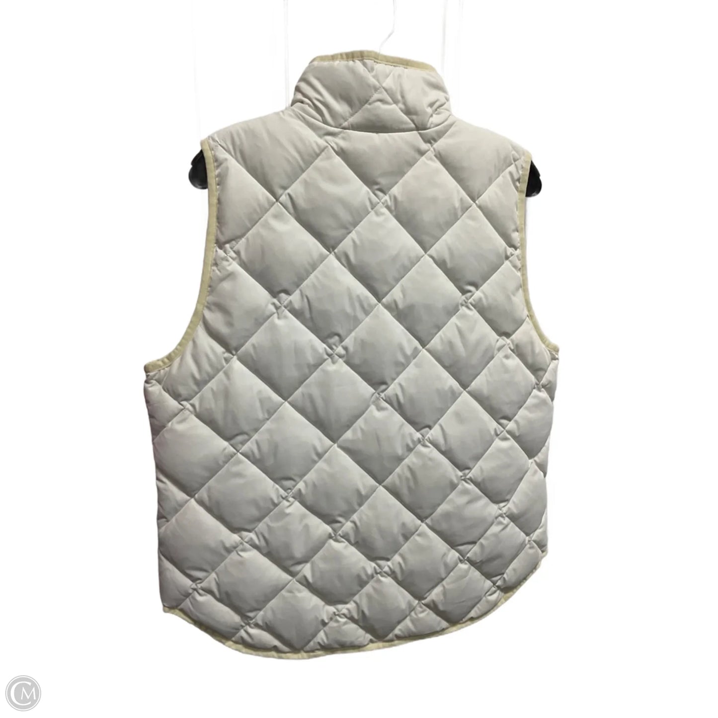 Vest Puffer & Quilted By J. Crew In White, Size: L