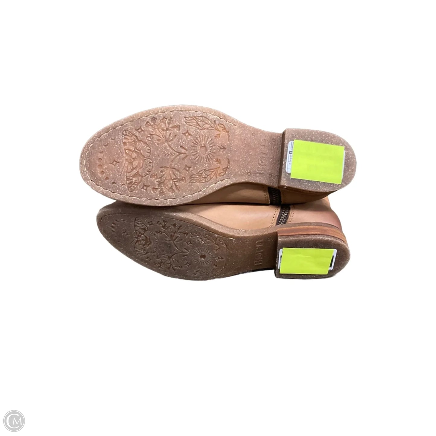 Boots Mid-calf Flats By Born In Brown, Size: 8.5