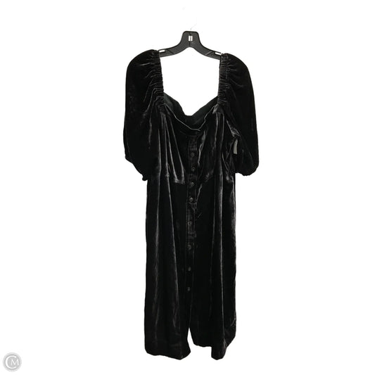 Dress Party Midi By J. Crew In Black, Size: 1x