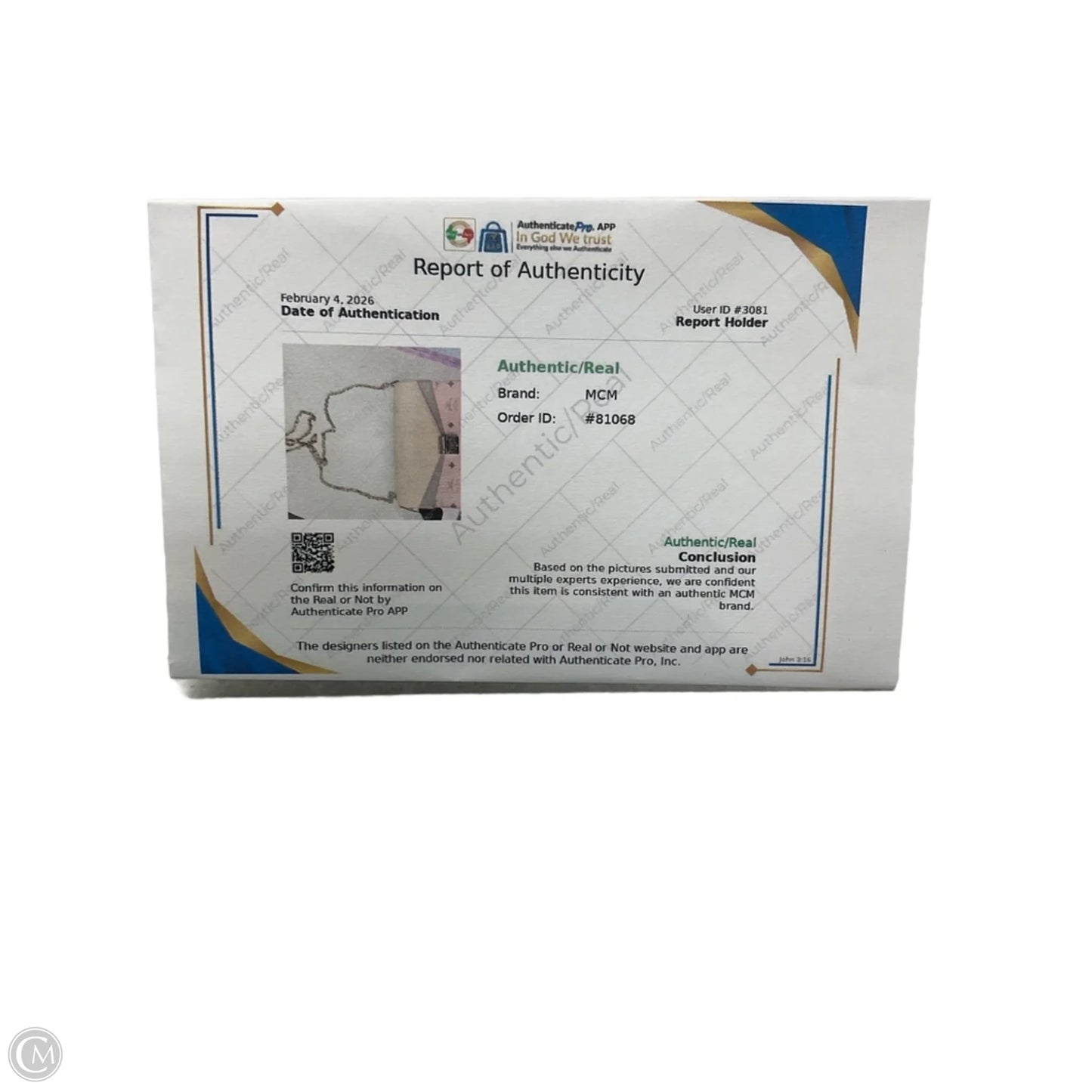 Crossbody Luxury Designer By Mcm, Size: Medium