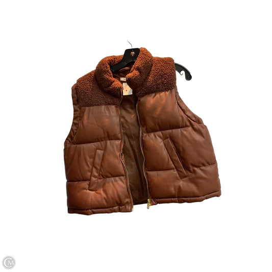 Vest Puffer & Quilted By Maurices In Brown, Size: 2x
