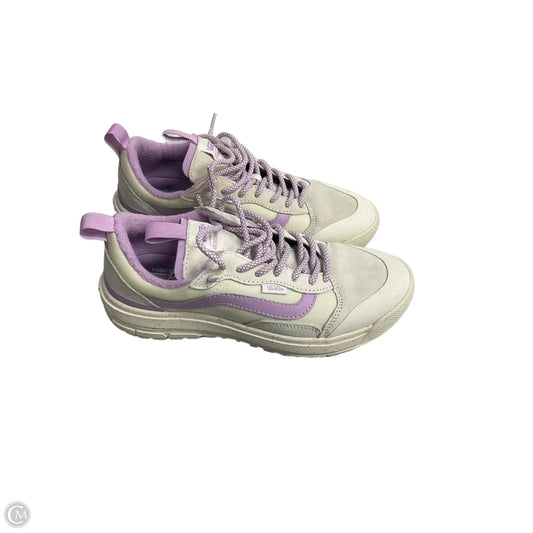 Shoes Sneakers By Vans In Cream & Purple, Size: 8.5