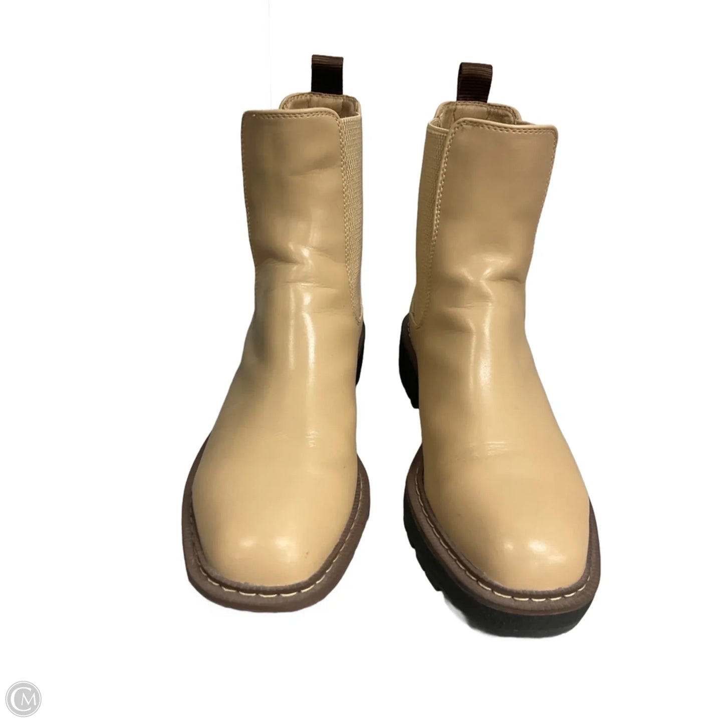 Boots Combat By Clothes Mentor In Tan, Size: 9