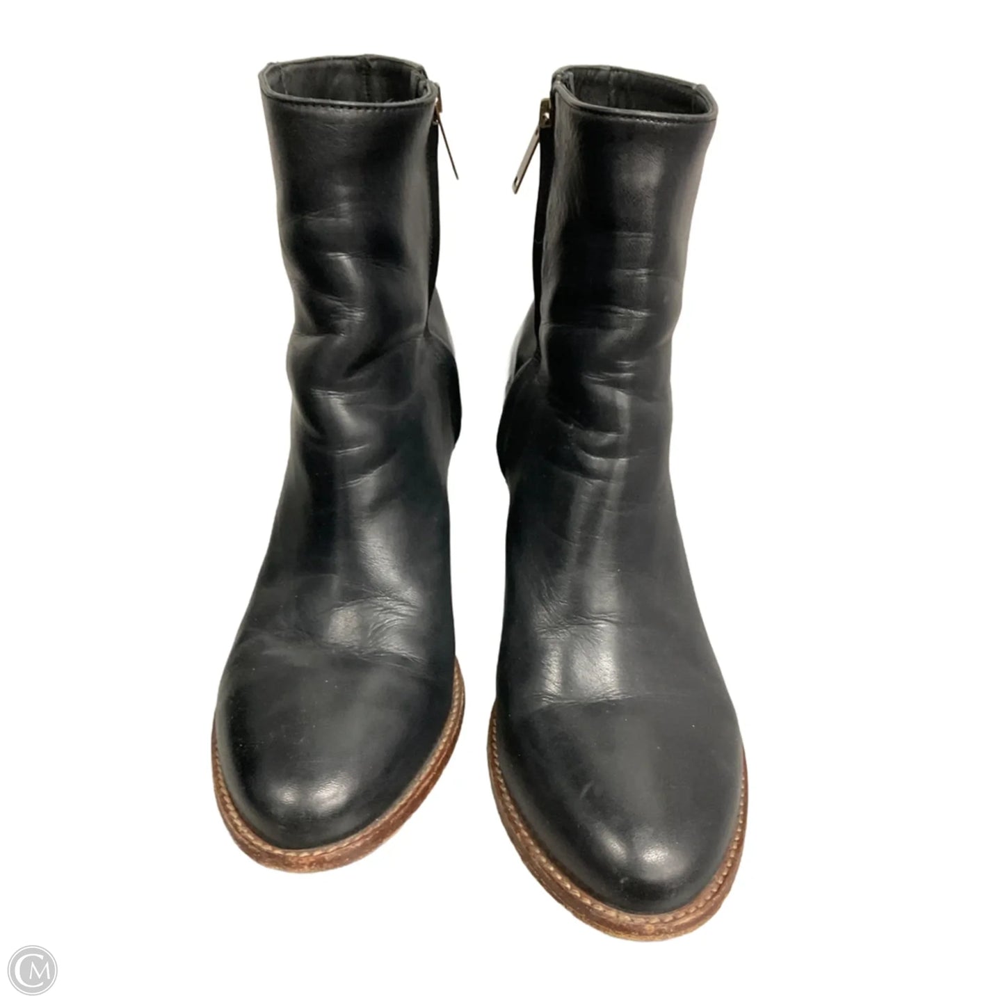 Boots Ankle Heels By Cma In Black, Size: 10