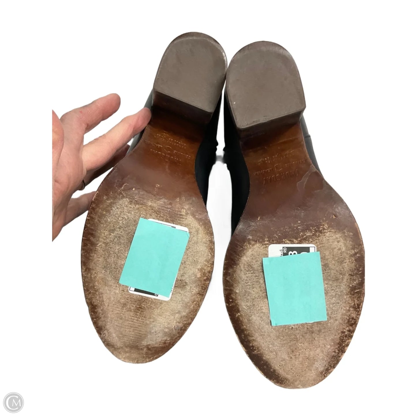 Boots Ankle Heels By Cma In Black, Size: 10