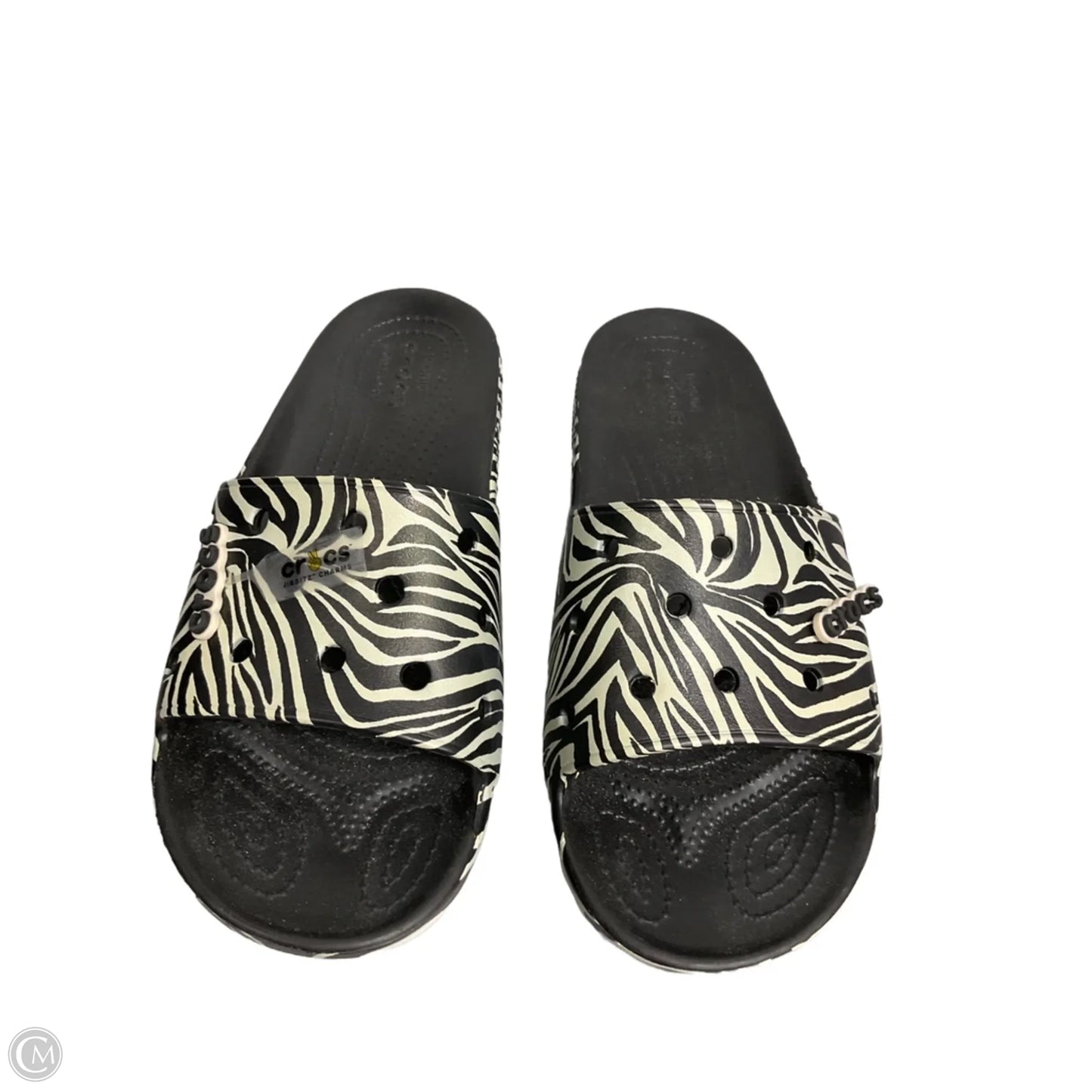 Sandals Sport By Crocs In Zebra Print, Size: 12