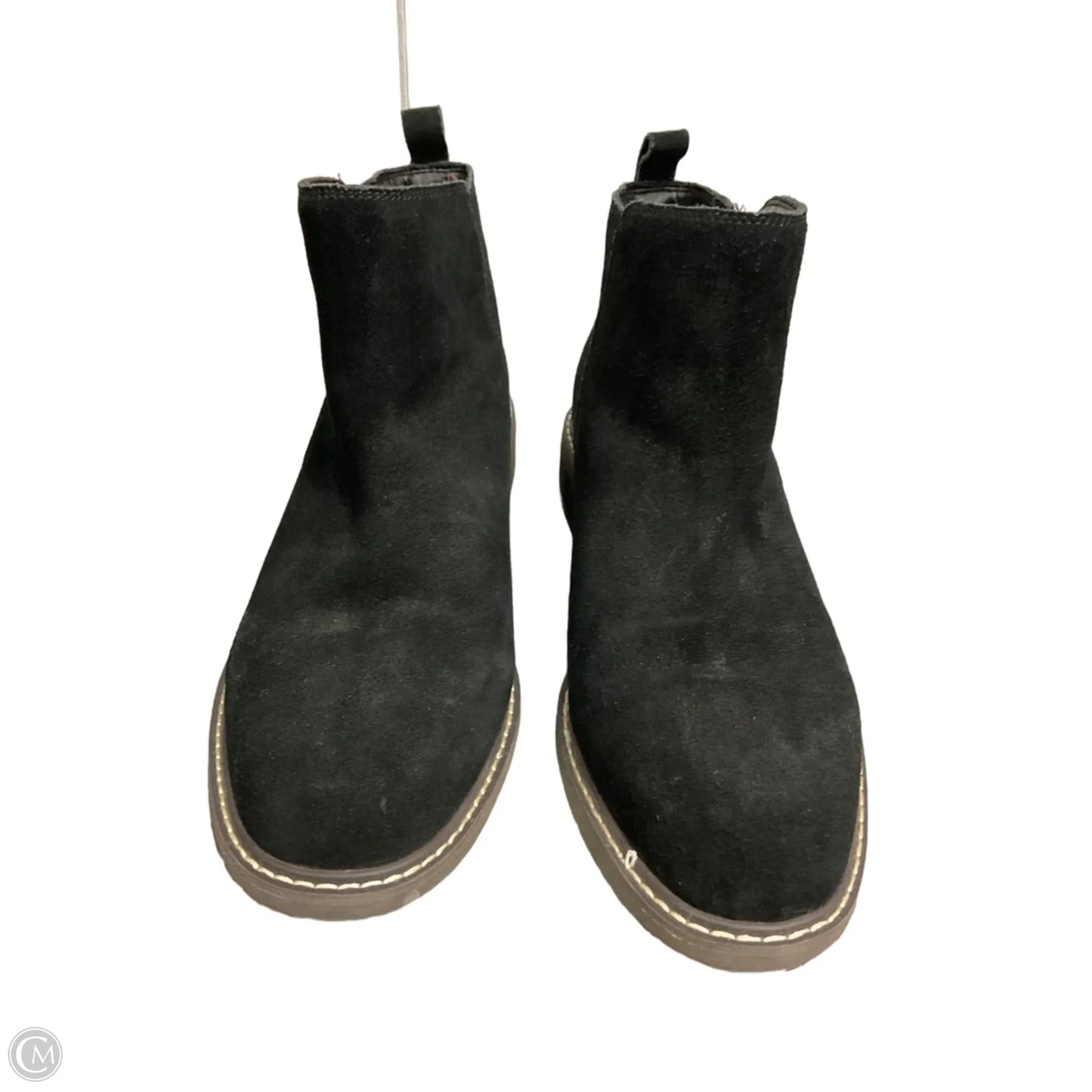 Boots Ankle Flats By Crown Vintage In Black, Size: 10