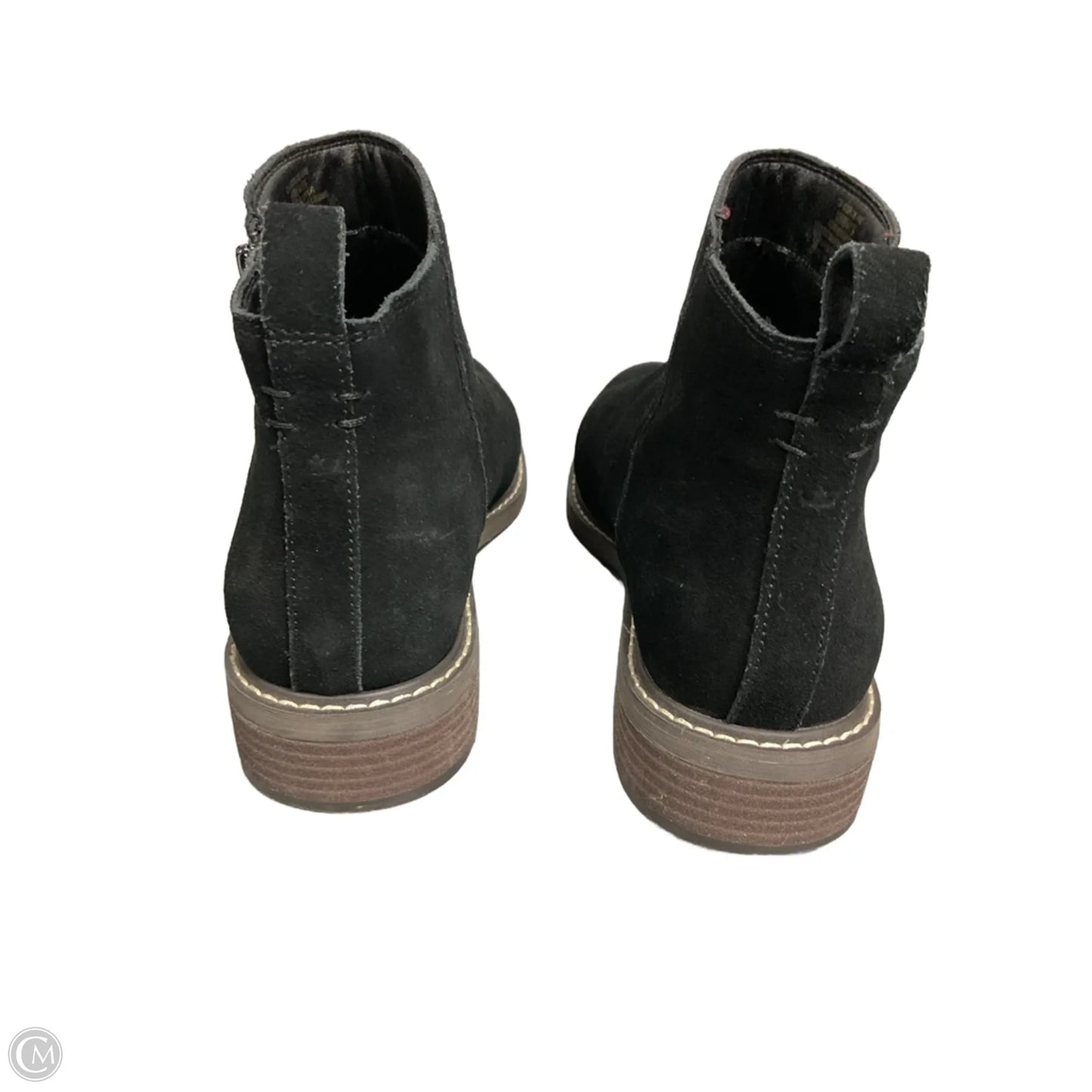 Boots Ankle Flats By Crown Vintage In Black, Size: 10