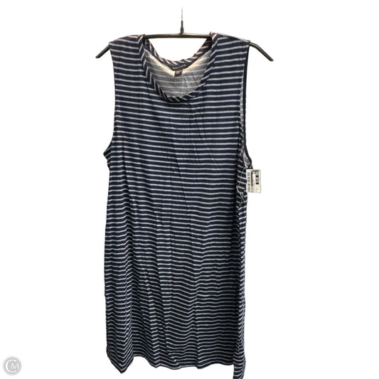 Dress Casual Midi By Nautica In Striped Pattern, Size: Xl