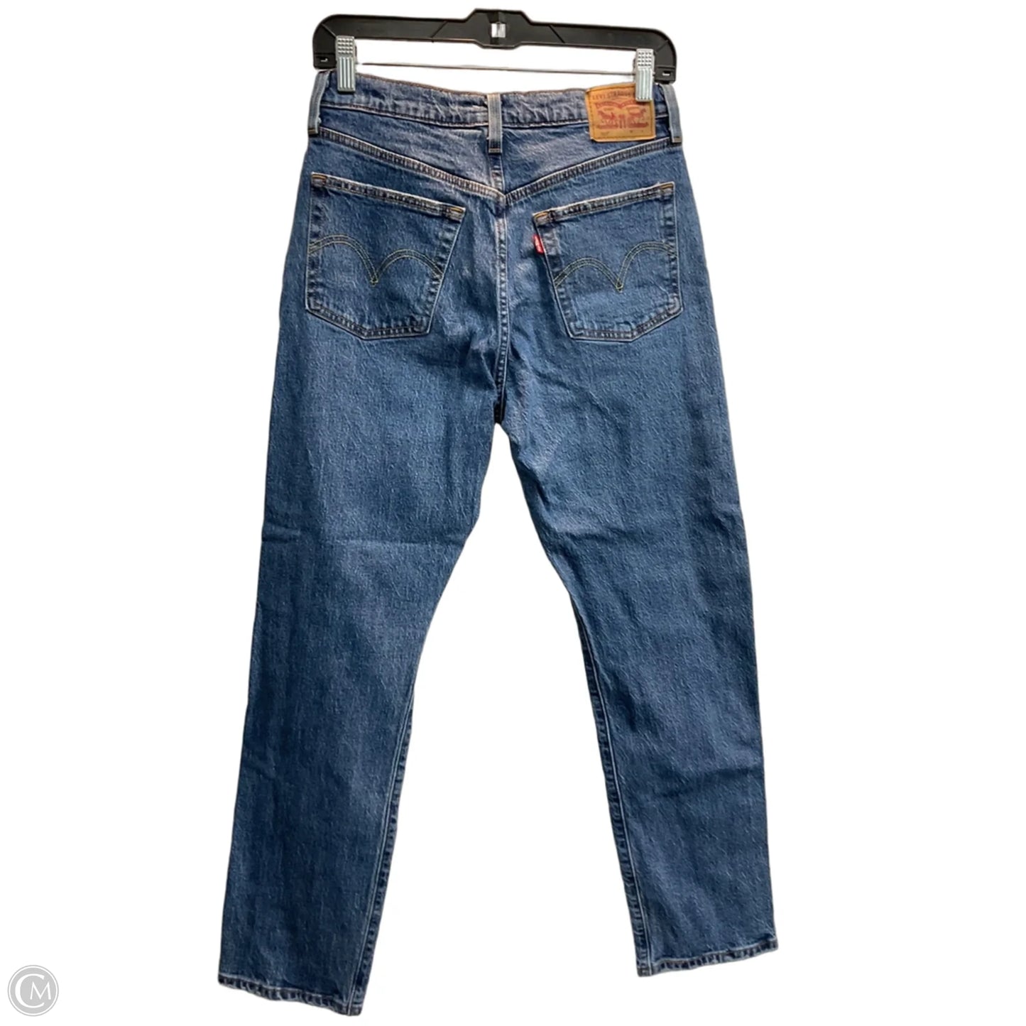 Jeans Straight By Levis In Blue Denim, Size: 4