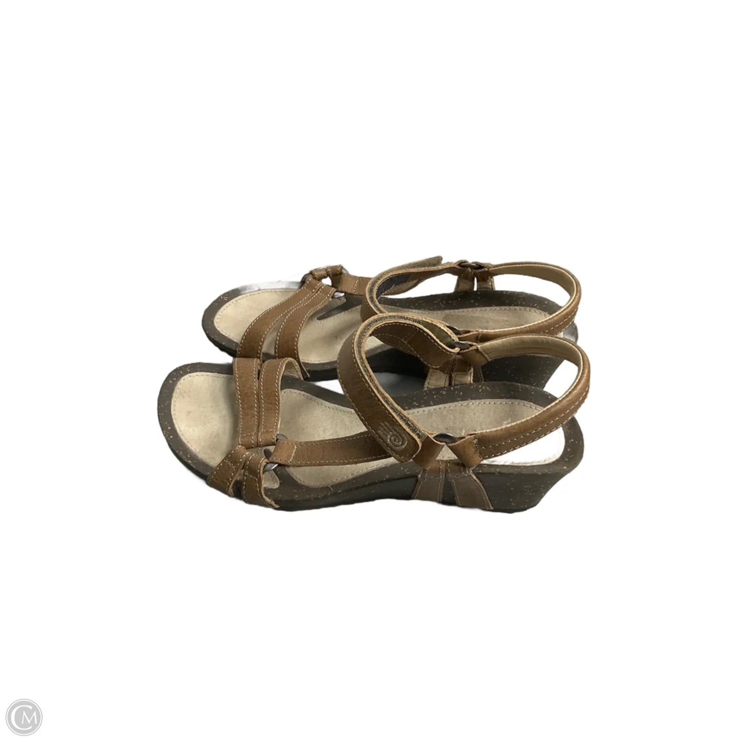 Sandals Heels Wedge By Teva In Brown, Size: 9