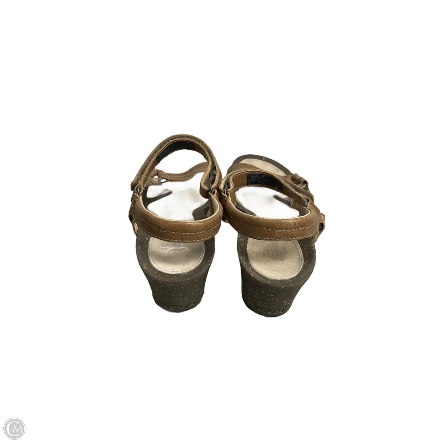 Sandals Heels Wedge By Teva In Brown, Size: 9