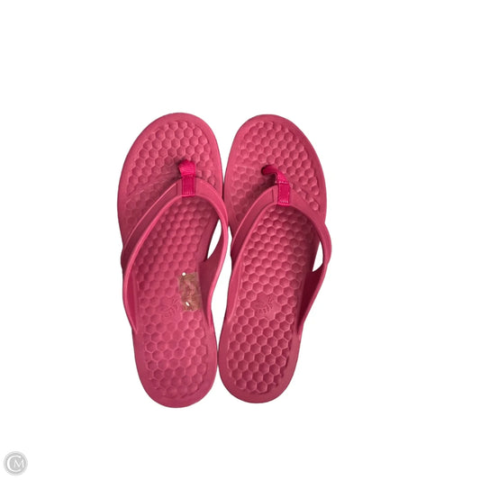 Sandals Flip Flops By Clothes Mentor In Pink, Size: 9