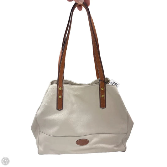 Tote Leather By Fossil, Size: Medium