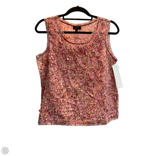 Top Sleeveless By Talbots In Pink, Size: Mp