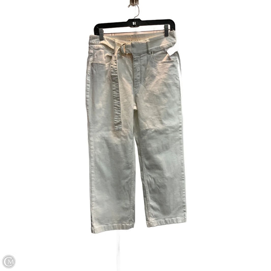 Jeans Wide Leg By White House Black Market In White Denim, Size: 8