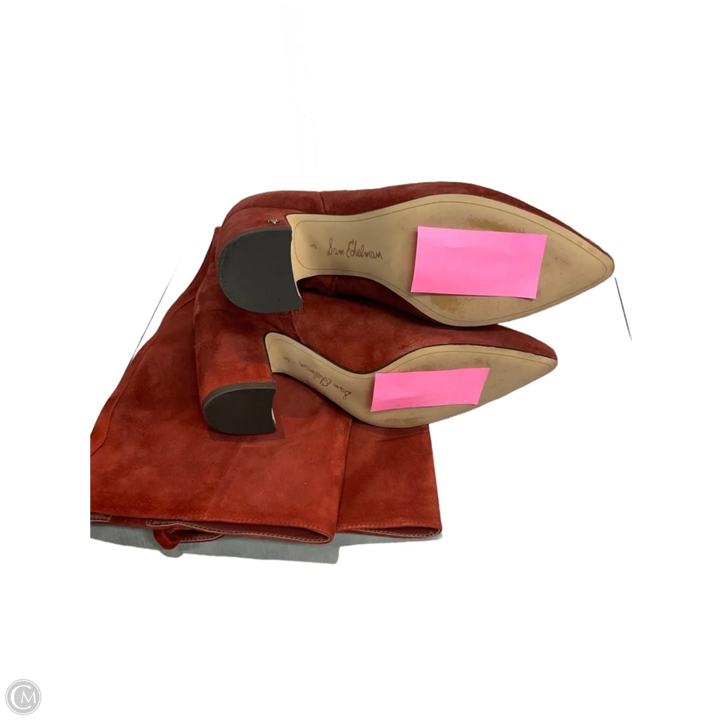 Boots Knee Heels By Sam Edelman In Red, Size: 8