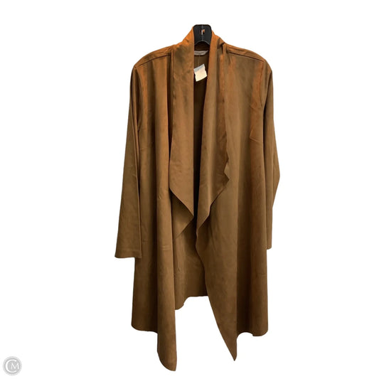 Jacket Faux Fur & Sherpa By Soft Surroundings In Brown, Size: M