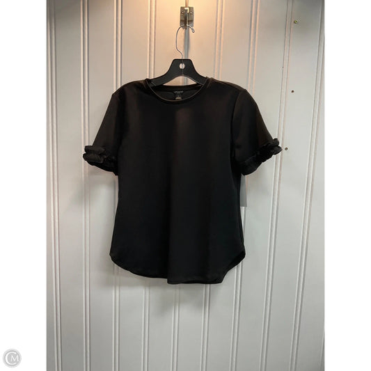 Top Short Sleeve By Ann Taylor In Black, Size: Sp