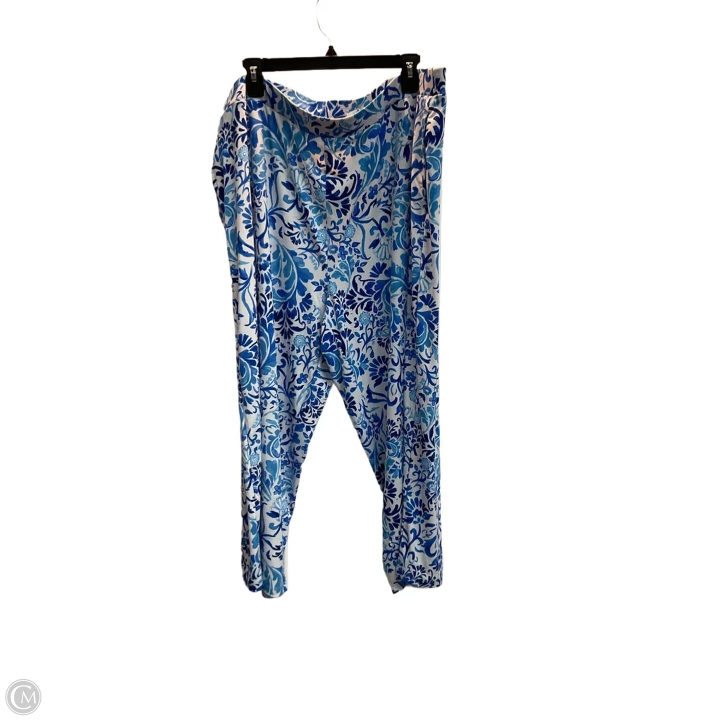 Capris By Susan Graver In Blue & White, Size: 24