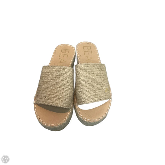 Sandals Heels Platform By Matisse In Tan, Size: 9
