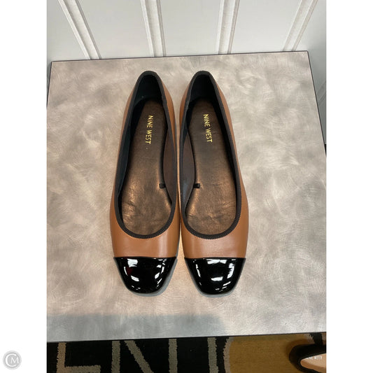 Shoes Flats By Nine West In Black & Brown, Size: 10