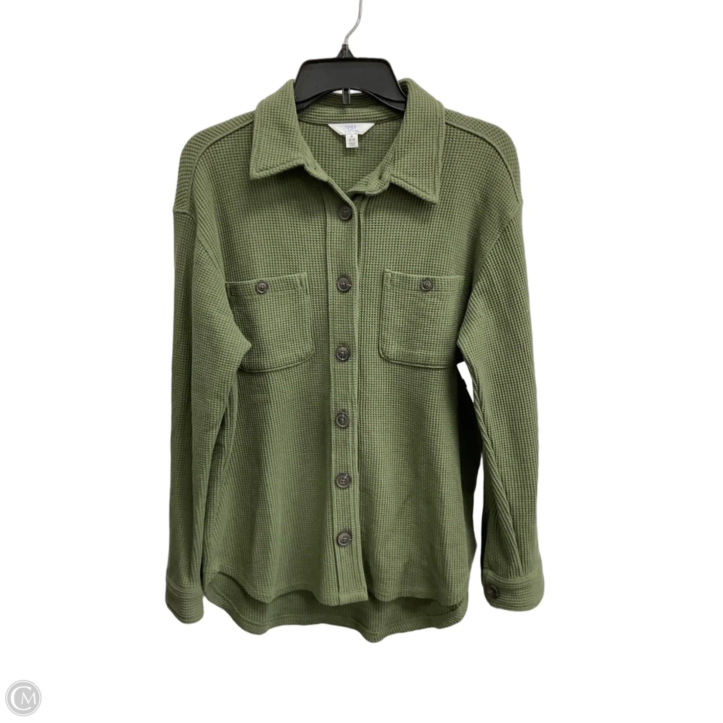 Top Long Sleeve By Time And Tru In Green, Size: S
