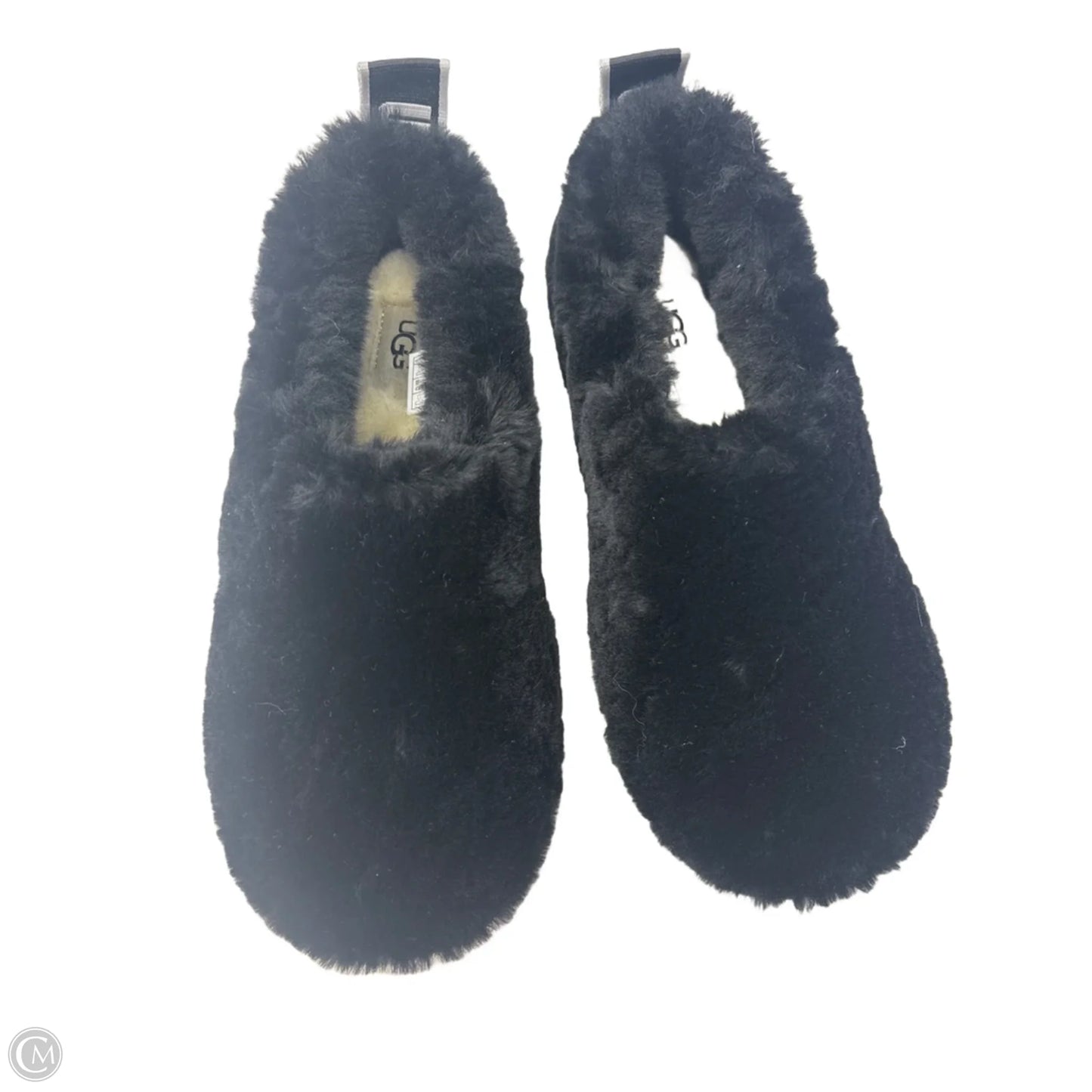 Slippers Designer By Ugg In Black, Size: 8