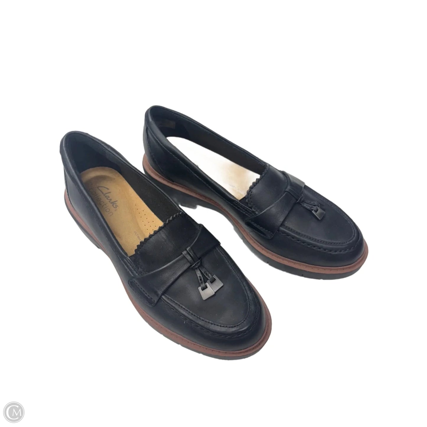 Shoes Flats By Clarks In Black, Size: 7