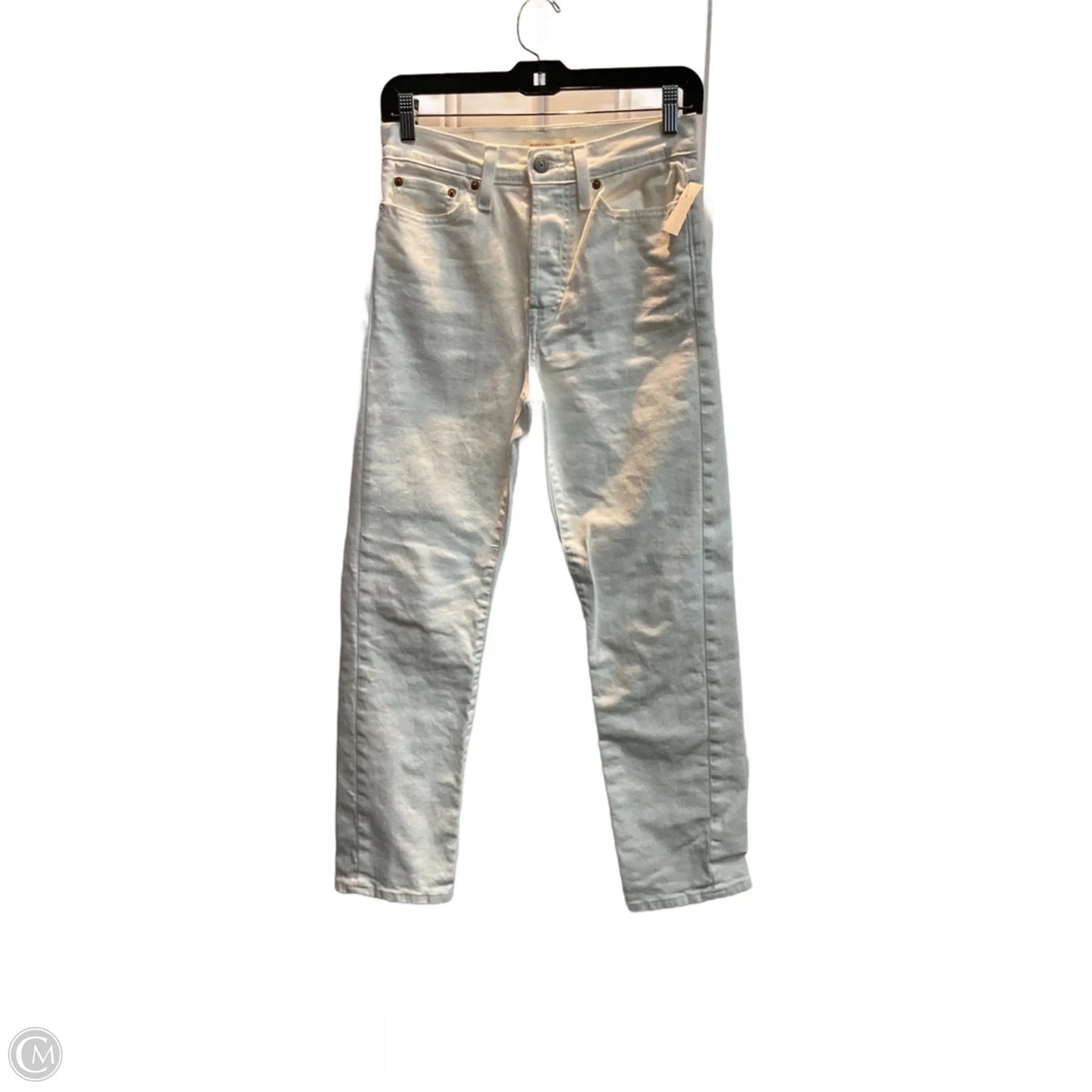 Jeans Straight By Levis In White Denim, Size: 4